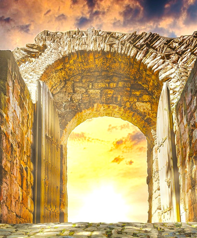 Woman holding a bright white light